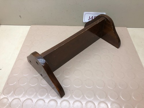 Vintage Handmade Solid Wood Wall Shelf With Towel Bar - 第 3/11 張圖片
