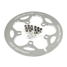NEW Driveline Crank Chain Guard Road Bike 53T -110 mm Gray Chainring Guard grey