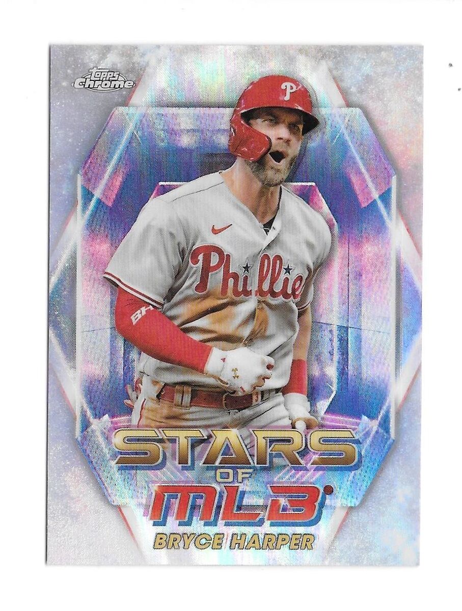 2023 Topps Series 1 BRYCE HARPER Chrome Stars of MLB 2023 Topps Series 1 BRYCE HARPER Chrome Stars of MLB