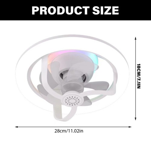 Scented Oscillating Table Fan Light For Soothing Sleep &Ambients Home Atmosphere - Picture 8 of 8
