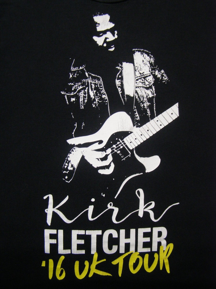 Kirk Fletcher 2016 United Kingdom Concert Tour T-Shirt Black Shirt