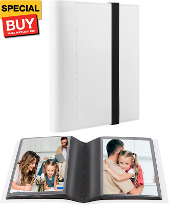 Small Photo Album 4x6, Mini Photo Album 64 Pockets Holds 64 Pictures with Strong