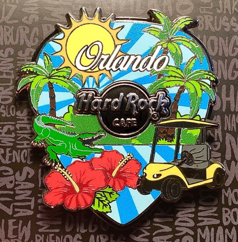 2020 HARD ROCK CAFE ORLANDO 3D COLLAGE ALLIGATOR GUITAR PICK SERIES PIN - 第 1/1 張圖片
