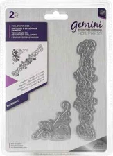 Crafter's Companion Gemini Foilpress Stamp Die Elements-Papillon Border & Corner