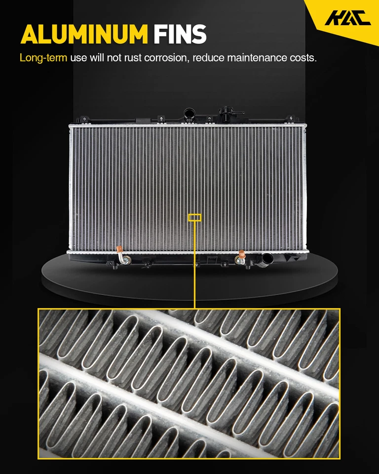 Radiator for Olds Alero Cutlass Chevy Malibu 1999-2005 Pontiac Grand Am 3.4L V6 - Image 2 of 4