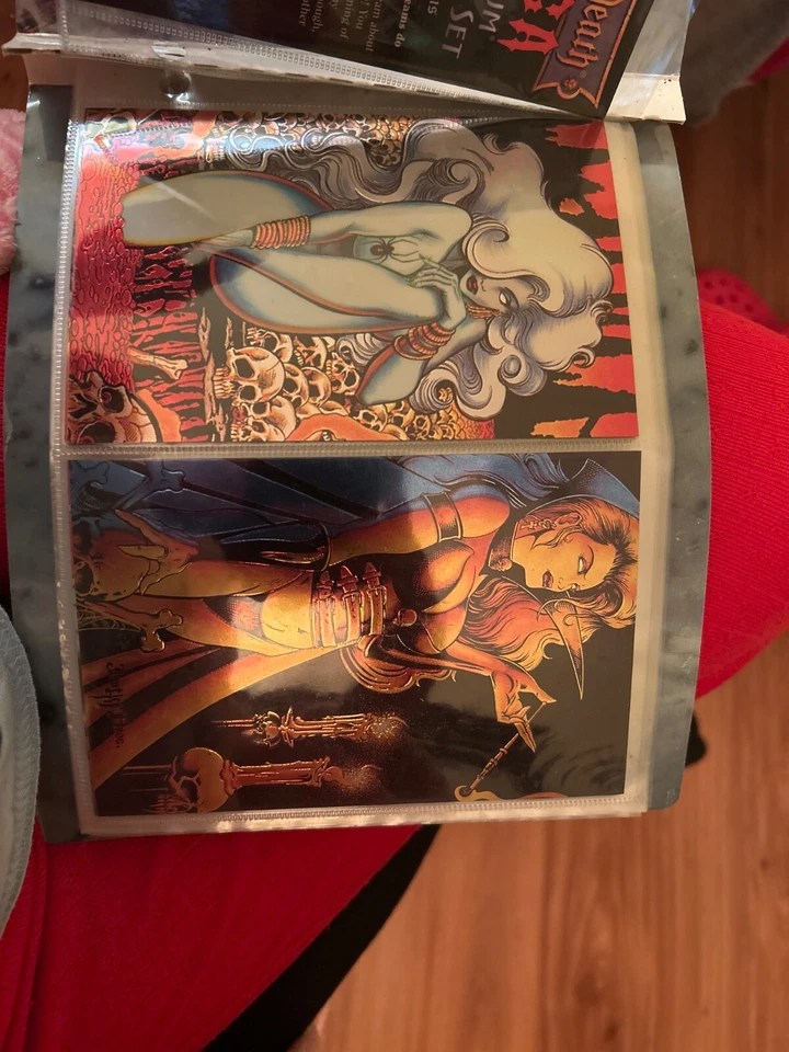Lady Death MEGA Chromium Cards Full 1-35 w/ Binder + Chase 1-3, LD III O-5,4,3,2 - Image 3 of 4