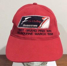 FIRST GRAND PRIX WIN MELBOURNE MARCH 1998 F1 THE CHALLENGE BRIDGESTONE CAP