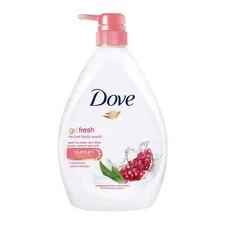 2 PACK DOVE GO FRESH REVIVE BODY WASH, POMEGRANATE AND LEMON 550 ML Each