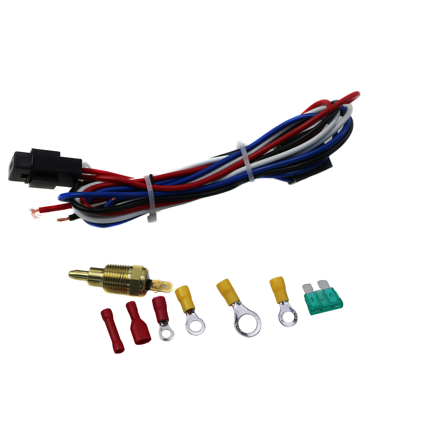 The New Thermostat Temp Control Switch Electric Radiator Cooler Fan Relay Kit US