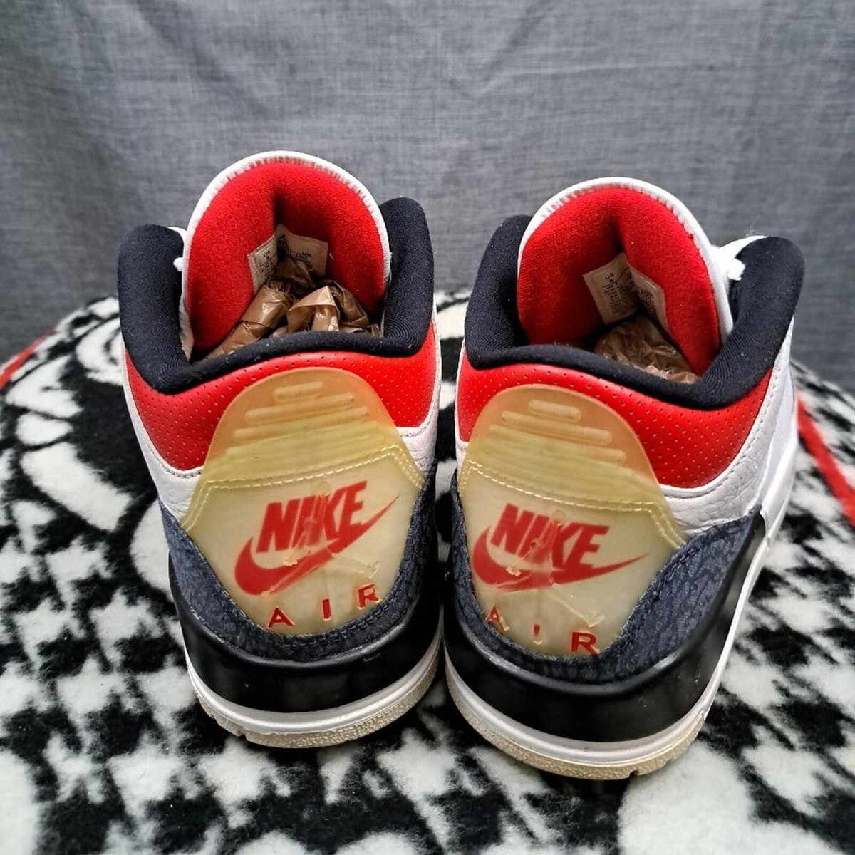 シューズ(男性用) Nike Air Jordan 3 Retro \"Fire Red Denim\" Size 8 Nike Air Jordan 3 Retro Men Denim SE Fire Red 2020 | eBay