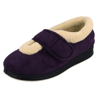 Ladies Padders Extra Wide Extra Deep Fit 4E/6E Textile Slippers