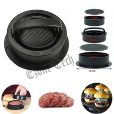 Non Stick Stuffed Burger Press Hamburger Patty Molds Maker Sliders Kitchen BBQ