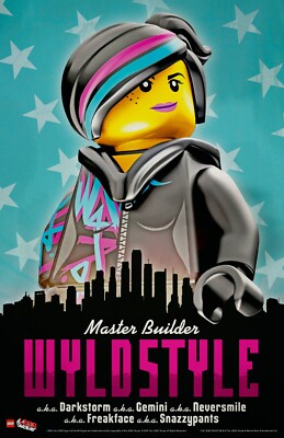 The Lego Movie poster  - 11 x 17 inches - Lego poster - Master Builder Wyldstyle