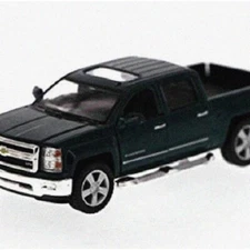 Green Chevy Silverado 2014 LTZ Crew Cab 4x4 1/46 Scale Diec