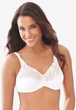 LILYETTE BRA 36DD LILYFIT SUPPORT MINIMIZER Style LY0428 WHITE UNDERWIRE NEW NWT
