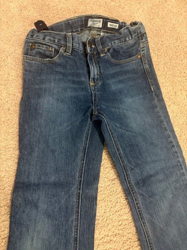 OshKosh BGosh Girls Bootcut Jeans Size 10 Adjustable Regular Denim Blue - Picture 2 of 6