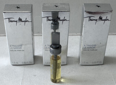 Thierry Mugler A TRAVERS LE MIROIR 3 x 1.5mL EDP Splash Vial Women NIB-3 Pcs.