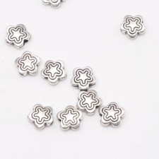 100pcs tibetan silver necklace bracelet beads charm spacer beads bead