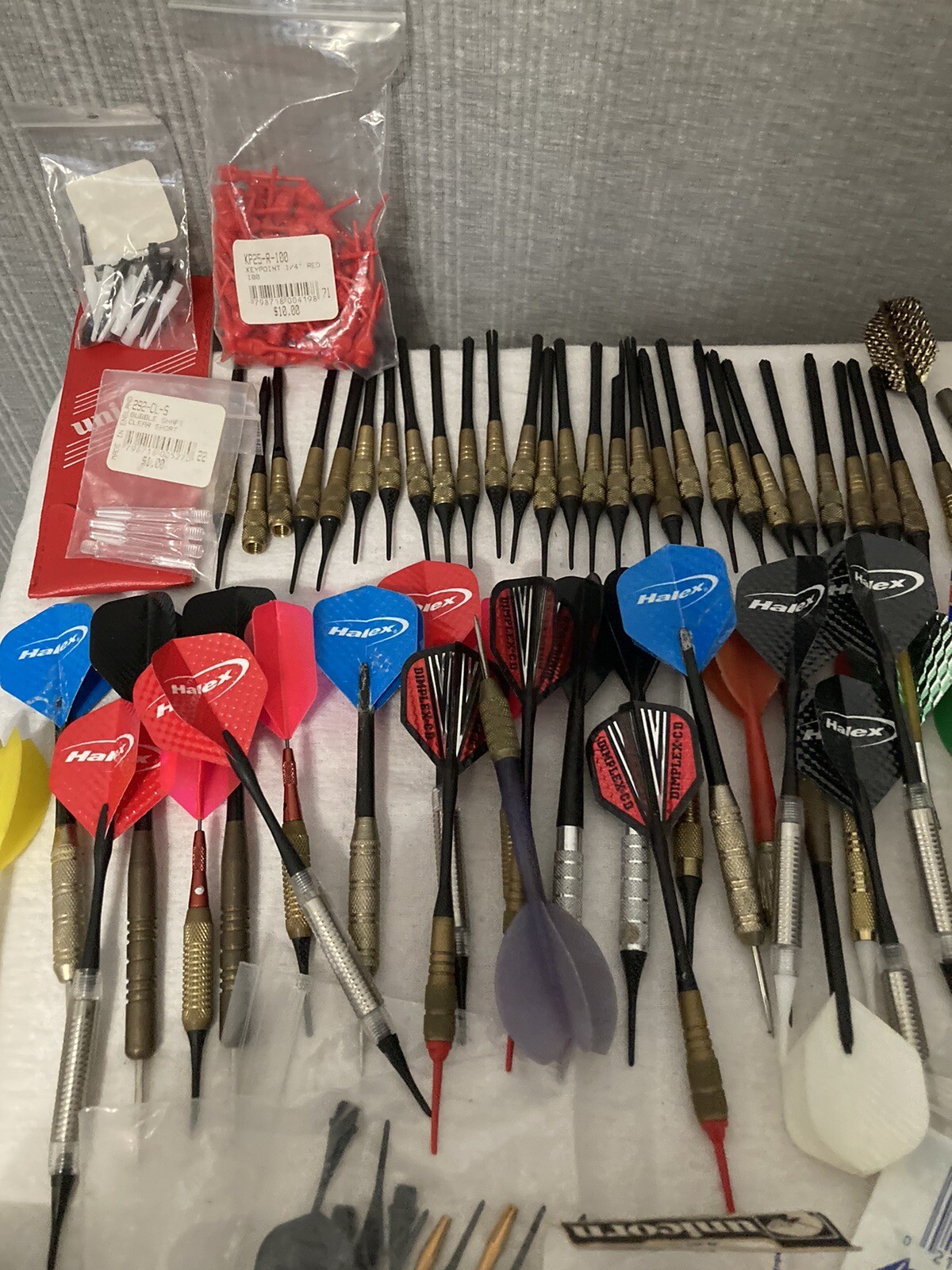 Large 200+ Lot Of Darts & Dart Accessories Parts Carrying Case eBay