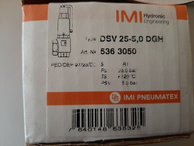Heimeier - 5363050 Sicherheitsventil DSV25-5,0 DGH 