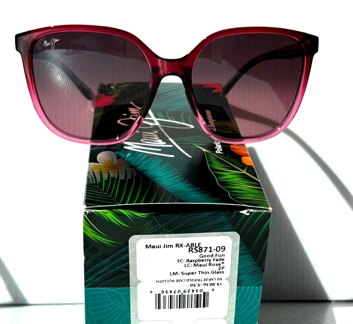 サングラス Maui Jim Maui Jim - GOOD FUN RS871-09 - Maui Rose Maui Jim Good Fun 871 Sunglasses - Flight Sunglasses