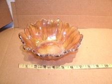 VINTAGE ORANGE INDIANA GLASS 