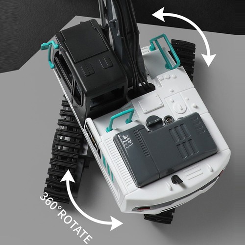 1:24 Remote Control Excavator Construction RC Excavator Boys Toys for Kids Gifts - Picture 6 of 13