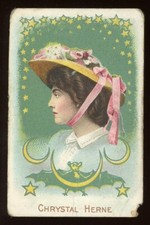 1910 T27 Fatima Cigarettes Actresses Chrystal Herne *d2