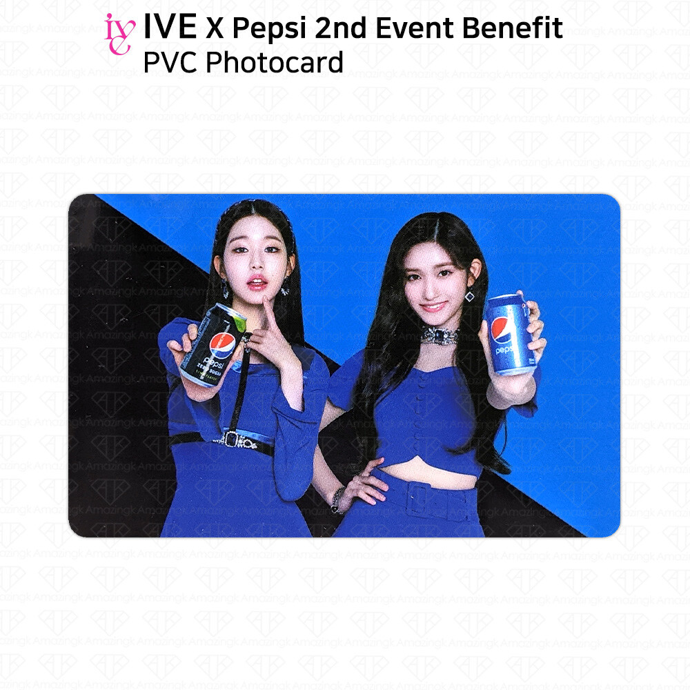 IVE イソ PEPSI 2022 懸賞特典 IVE x Pepsi Naver Only Event Benefit Wonyoung Leeseo PVC Photocard