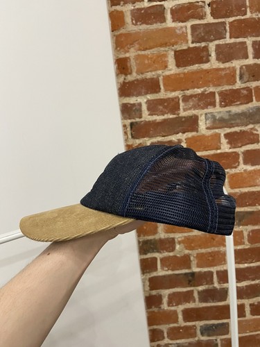 Double Rl Ralph Lauren Selvedge Denim Southwest Trucker Cap RRL Long R Mesh - Picture 14 of 14