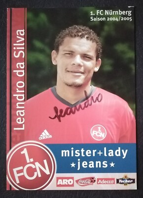 0376 Leandro da Silva 1. FC Nürnberg 2004/05 Autogrammkarte original signiert