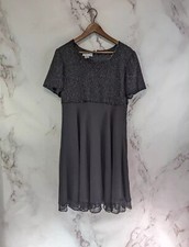 Laurence Kazar Dress Women Medium Black Beaded Vintage Swing Short Blouson 