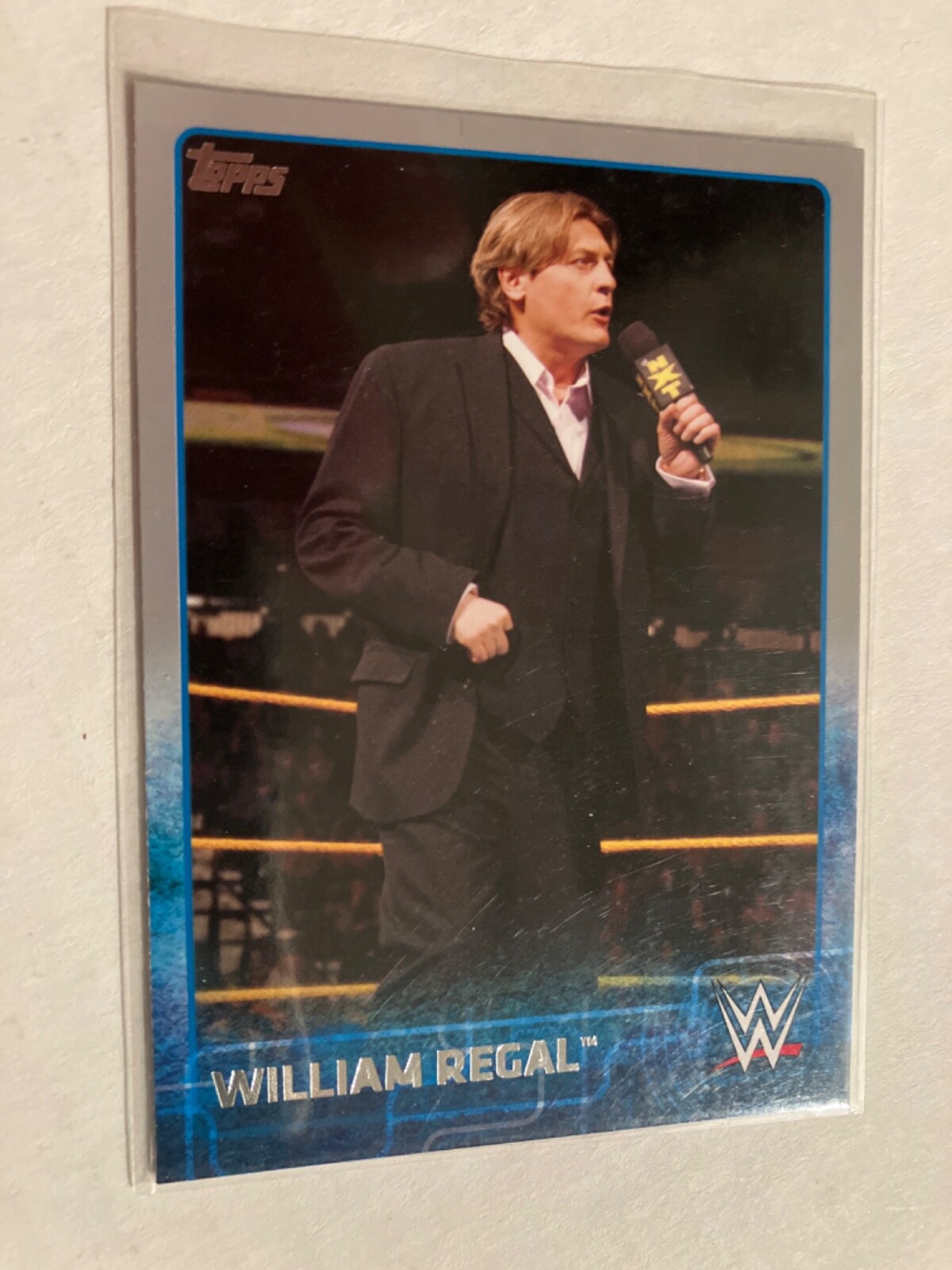 WILLIAM REGAL 2015 topps silver parallel WRESTLING CARD see scan
