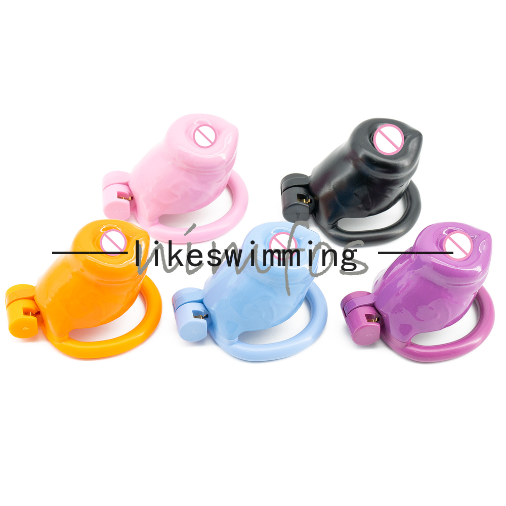 3D Printed Male Chastity Cage with 4 Adjustable Rings Realistic Locking Design