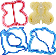 3 Pcs Sandwich Mold Sandwich Cutter in Cute Color and Creative Shapes Sandwich M