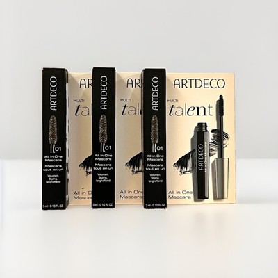 ARTDECO Multi talent All in One Mascara 01, 3x3ml Reisegröße, Volumen