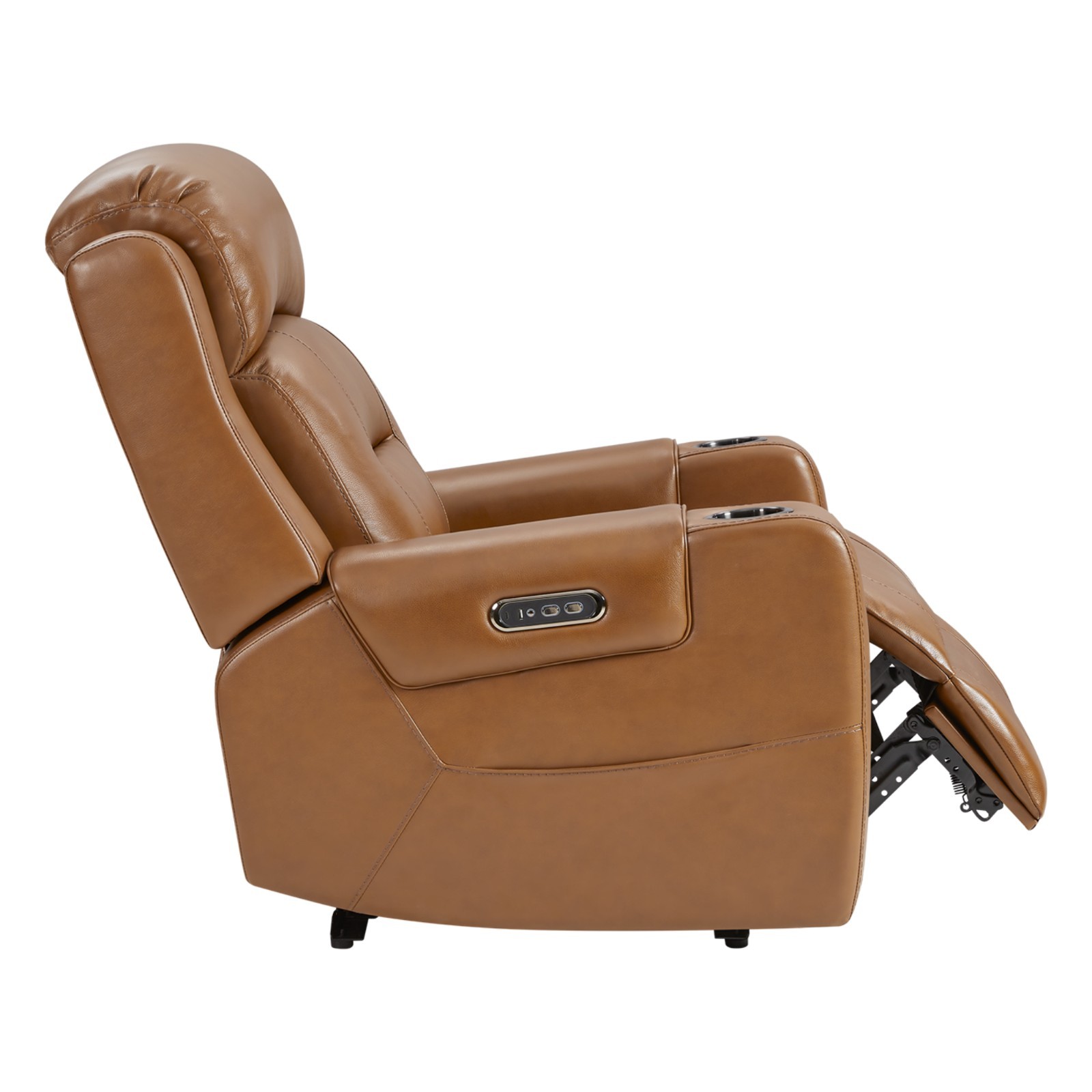 CHITA Genuine Leather Power Recliner Chairs for Adults, Lay Flat Recliner