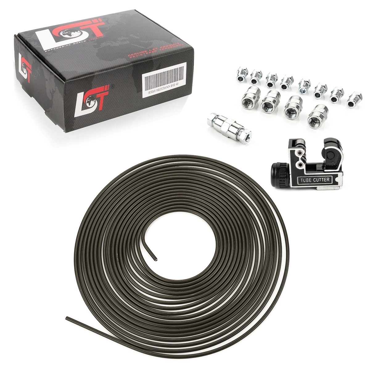 10M Steel Line Brake Line Brake Pipe Set With 5 Connectors Ø 4.75Mm For Daimler