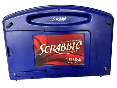 Hasbro Super Scrabble Deluxe Edition Rotating Game Board: COMPLETE