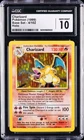 1999 POKEMON BASE SET #4 CHARIZARD HOLO CGC 10