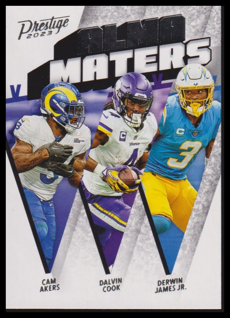 2023 Panini Prestige #AM-12 Cam Akers Dalvin Cook Derwin James Jr. Alma Maters