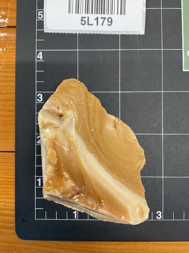 Chocolate Cream Layered Art Glass Cullet Slag Glass #5L179 - Picture 6 of 6