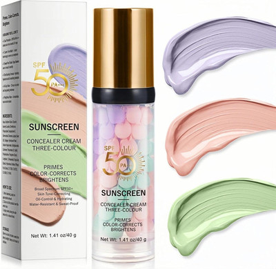 3 in Primer Make-up, LSF 50 Sonnenschutz Isolierungscreme, ein Schritt Farbkorrektur