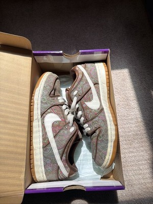 Nike SB Dunk Low Pro PRM Paisley Cacao White DH7534-200 Size 9