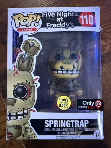 FUNKO POP Five Nights at Freddy's FNAF Springtrap #110 (Box slight warp, see pic