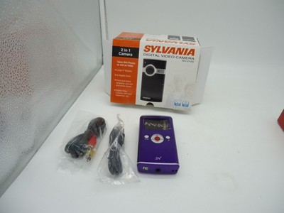 Purple Sylvania Digital Video Camera DV-2100 2 In 1 Camera Tested Working