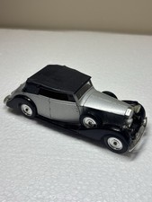 Vintage Solido 1939 Rolls-Royce Phantom III 1/43 Diecast France Silver/Black