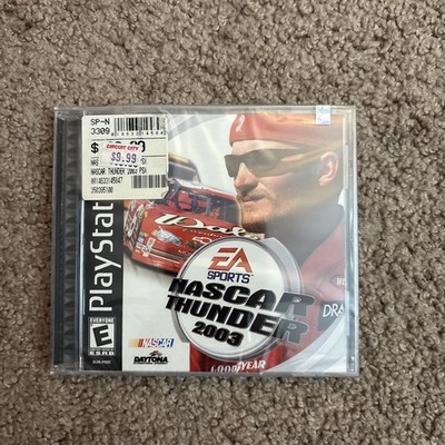 NASCAR Thunder 2003 (Sony PlayStation 1, 2002) Brand New Small Torn Right Bottom