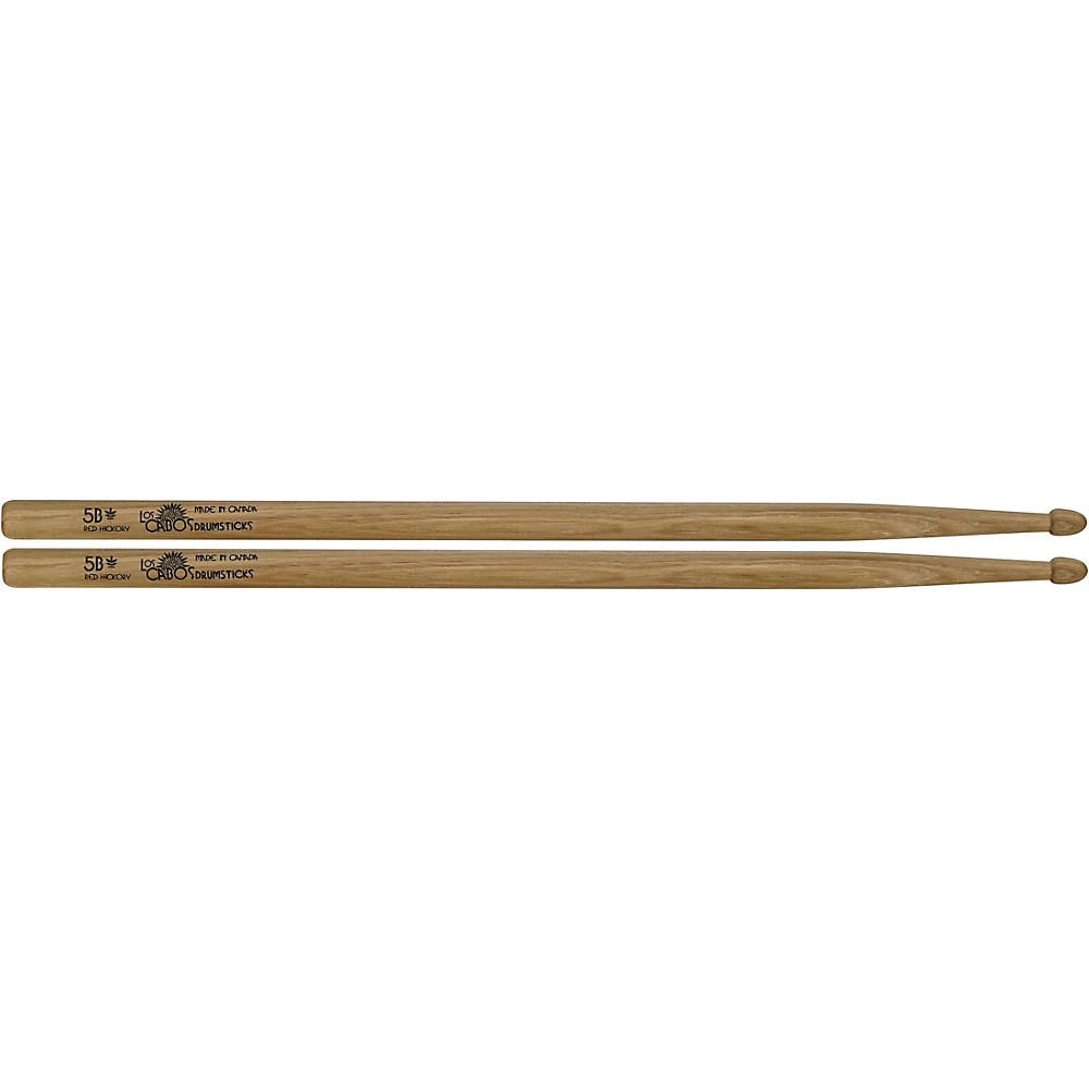 Los Cabos Drumsticks Red Hickory Center Cut Drum Sticks 5B 3490₽