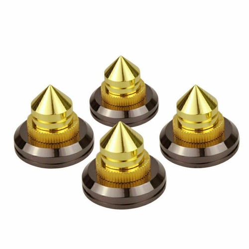 4/8x Copper Speaker Spikes Stand CD Subwoofer Amplifier Turntable Isolation Feet - Picture 7 of 12